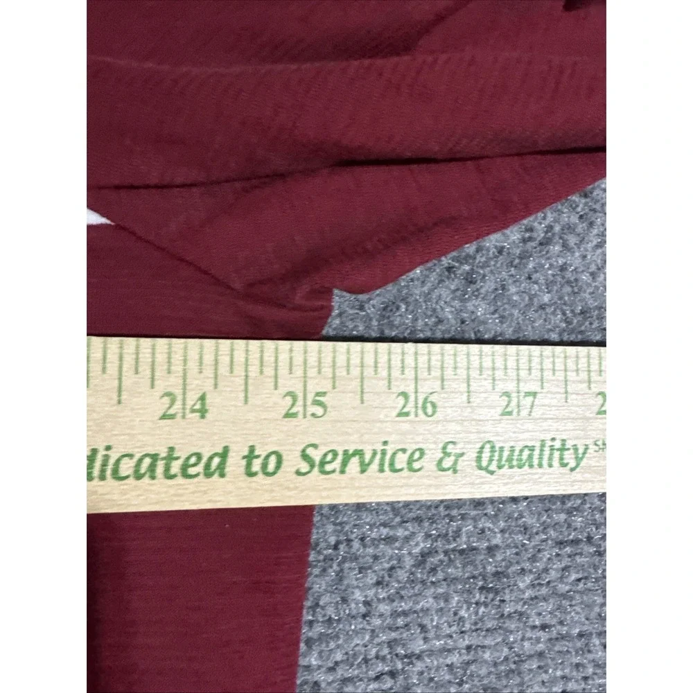 BANANA REPUBLIC Red SWEATER SHIRT Long Sleeve Pullover Sweatshirt Stripe XL